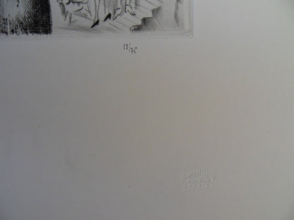 Mily POSSOZ : Fontenay - Gravure originale signée