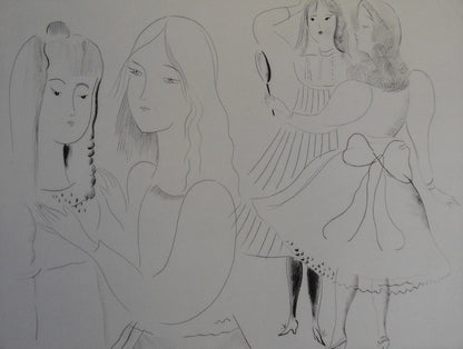 Mily POSSOZ : Les coquettes - Gravure originale