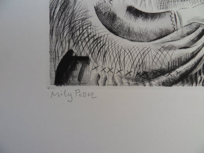 Mily POSSOZ : La fête portugaise - Gravure originale signée