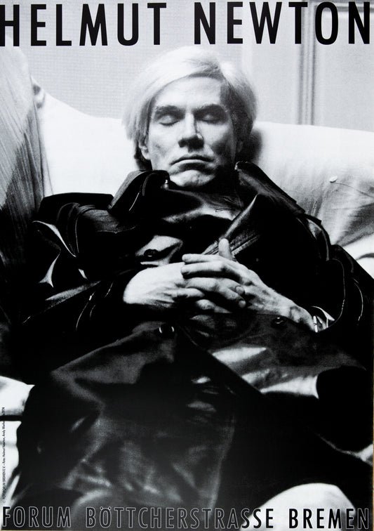Helmut NEWTON : Andy Warhol - Affiche originale