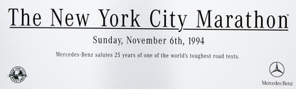 Dave CUTLER : Affiche originale Marathon NYC 1994 (Twin towers)