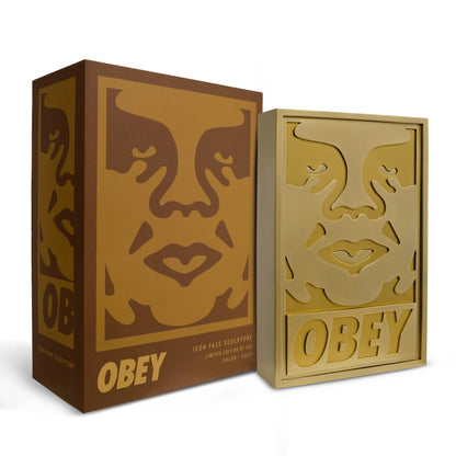 Shepard FAIREY (OBEY) : Obey Icon (Gold Edition) - Sculpture