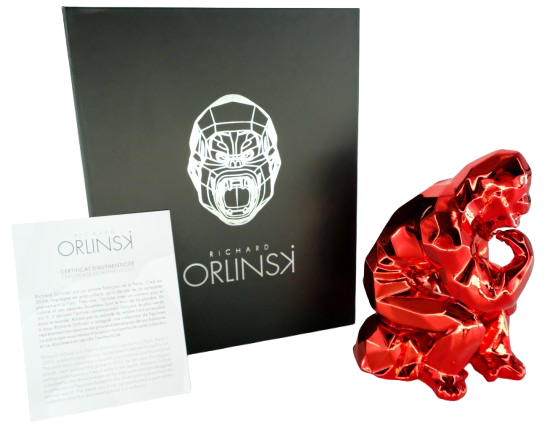 Richard ORLINSKI : Thinker Spirit (Red edition) - Sculpture originale