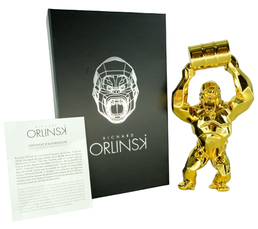 Richard ORLINSKI : Kong Oil Spirit (Gold edition) - Sculpture originale
