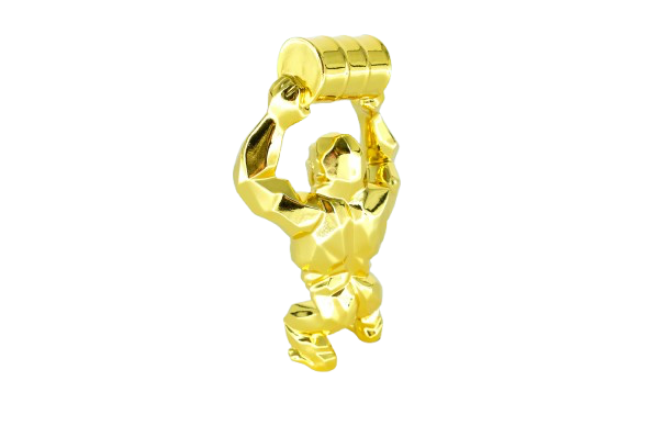 Richard ORLINSKI : Kong Oil Spirit (Gold edition) - Sculpture originale