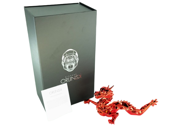 Richard ORLINSKI : Dragon Spirit (Red Edition) - Sculpture originale