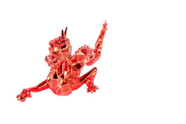 Richard ORLINSKI : Dragon Spirit (Red Edition) - Sculpture originale