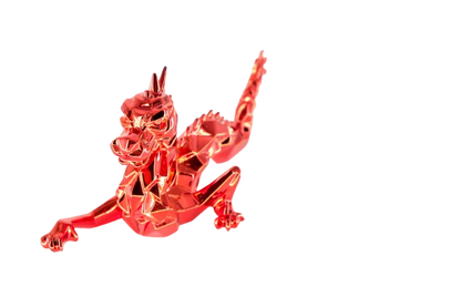 Richard ORLINSKI : Dragon Spirit (Red Edition) - Sculpture originale