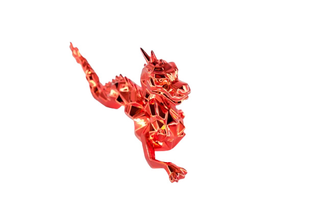 Richard ORLINSKI : Dragon Spirit (Red Edition) - Sculpture originale