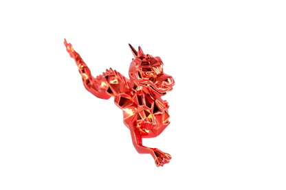 Richard ORLINSKI : Dragon Spirit (Red Edition) - Sculpture originale