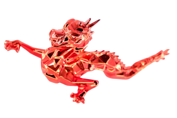 Richard ORLINSKI : Dragon Spirit (Red Edition) - Sculpture originale