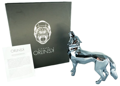 Richard ORLINSKI : Wolf Spirit (Pearl Grey Edition) - Sculpture originale
