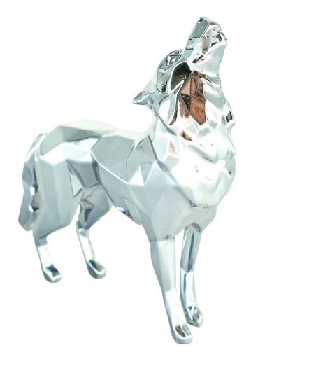 Richard ORLINSKI : Wolf Spirit (Pearl Grey Edition) - Sculpture originale