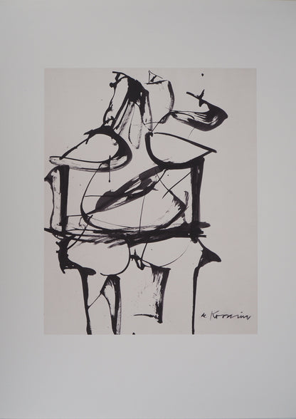 Willem DE KOONING : Femme fauve - Lithographie signée