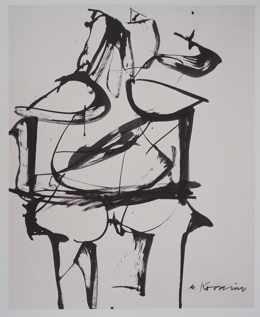 Willem DE KOONING : Femme fauve - Lithographie signée