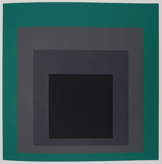 Josef ALBERS :  Homage to the square, Grisaille and Patina - Sérigraphie en couleurs
