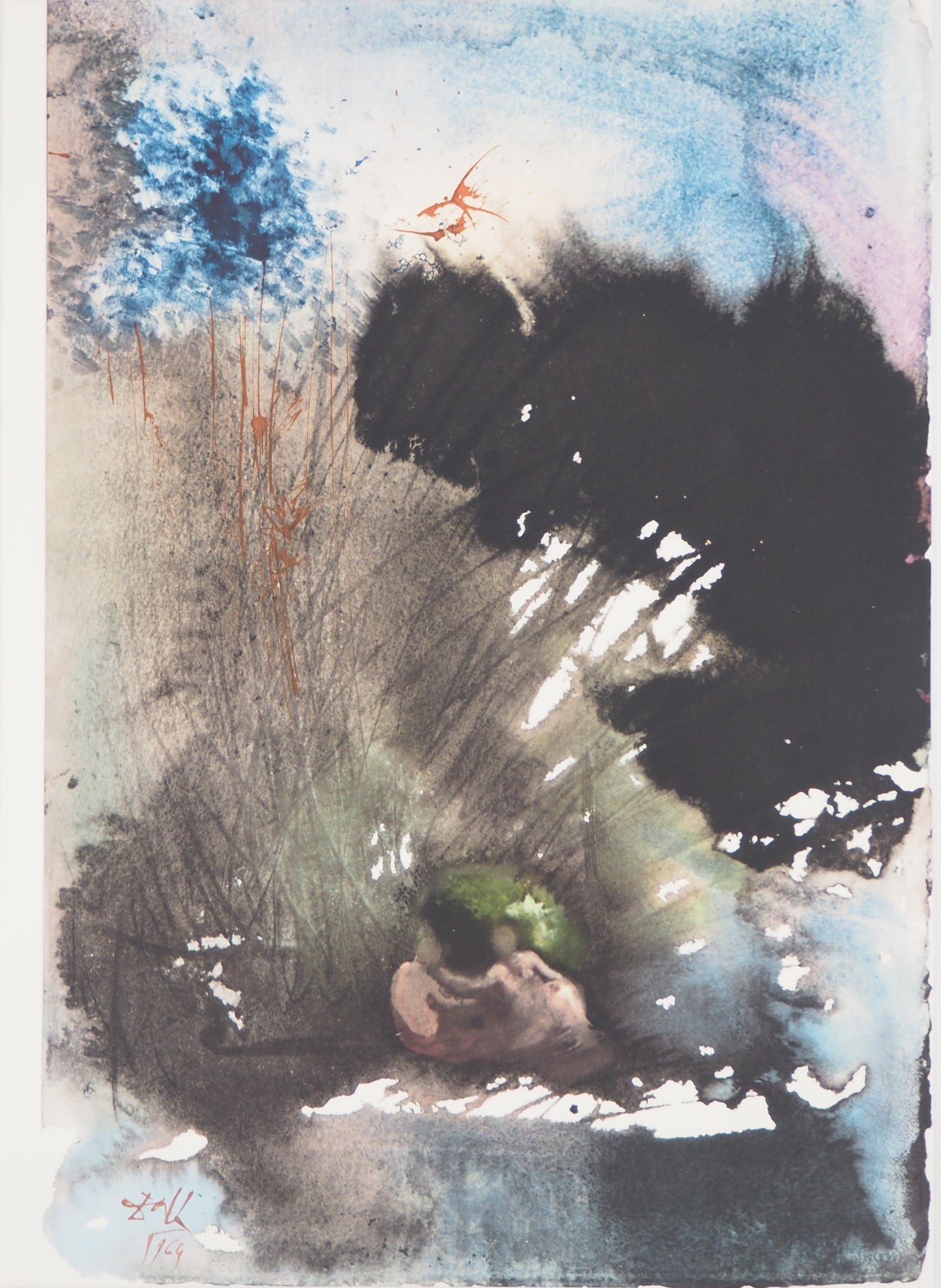 Salvador DALI : Le Paradis - Lithographie signée