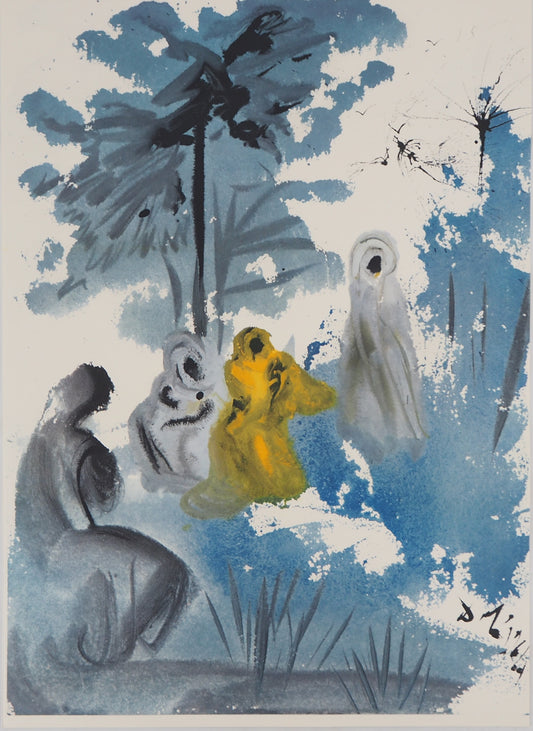Salvador DALI : La Sainte Famille - Lithographie signée