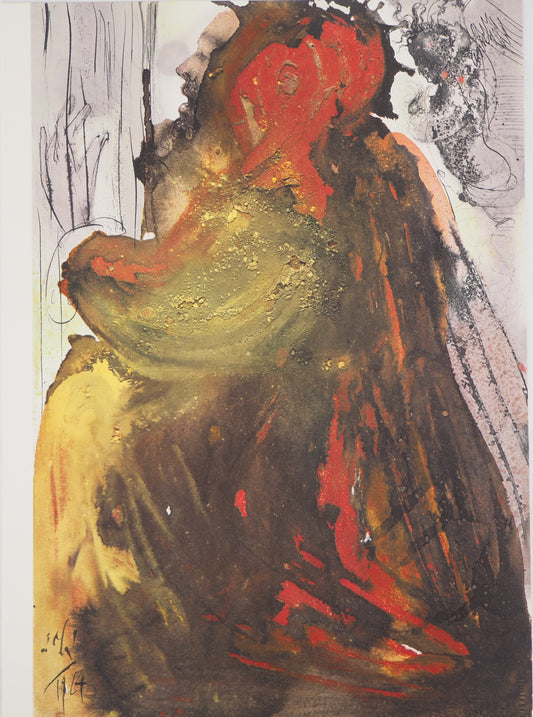 Salvador DALI : La Prière de David - Lithographie signée