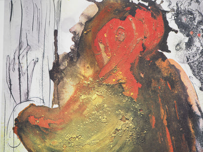 Salvador DALI : La Prière de David - Lithographie signée