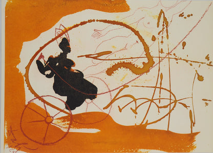 Salvador DALI : Le Char de Feu - Lithographie signée