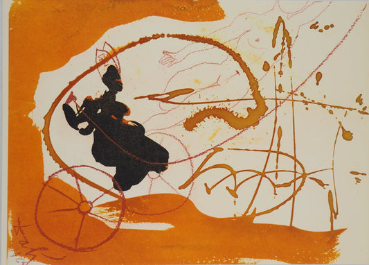 Salvador DALI : Le Char de Feu - Lithographie signée