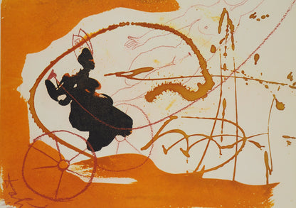 Salvador DALI : Le Char de Feu - Lithographie signée