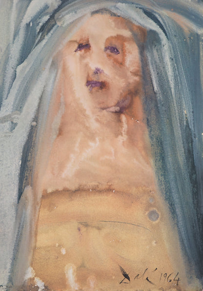 Salvador DALI : La Vierge - Lithographie signée