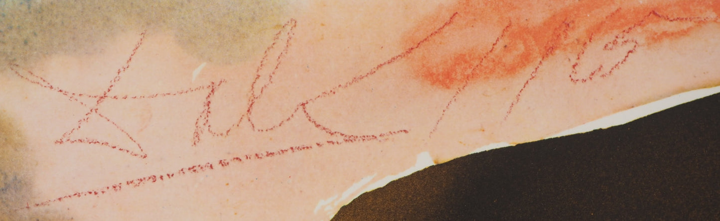 Salvador DALI : L’Ange Noir - Lithographie signée