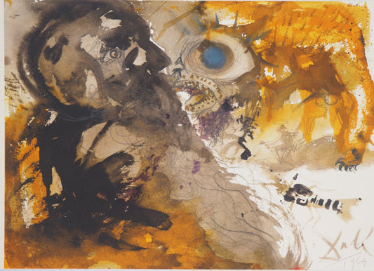Salvador DALI : Le Léviathan - Lithographie signée