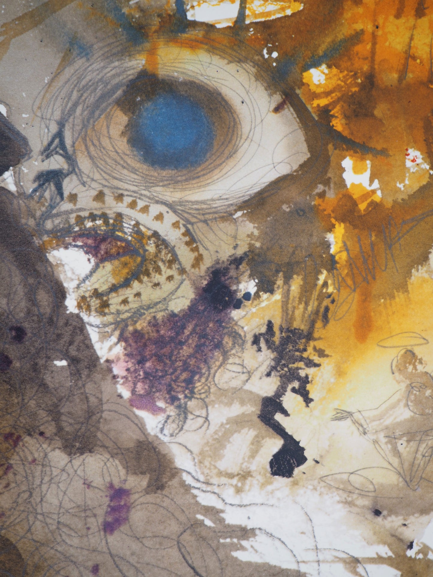 Salvador DALI : Le Léviathan - Lithographie signée