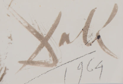 Salvador DALI : Le Léviathan - Lithographie signée