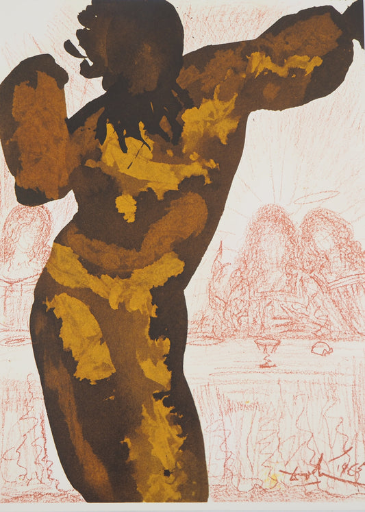 Salvador DALI : Le Dernier Repas - Lithographie signée