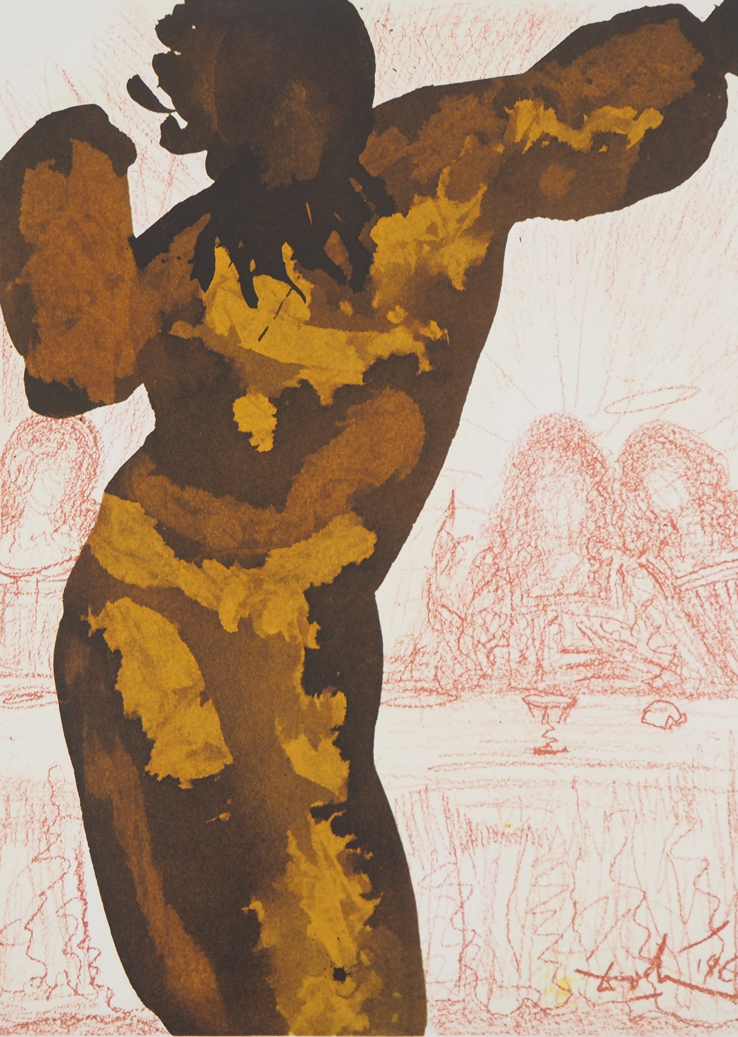 Salvador DALI : Le Dernier Repas - Lithographie signée
