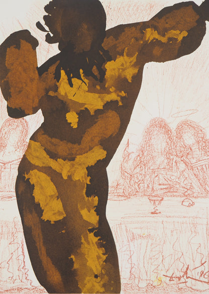 Salvador DALI : Le Dernier Repas - Lithographie signée
