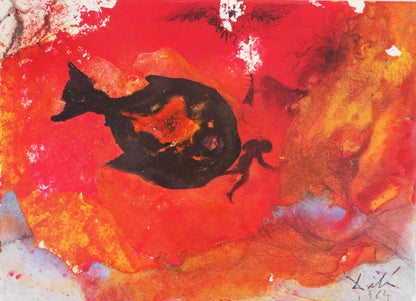 Salvador DALI : Jonas et la Baleine - Lithographie signée