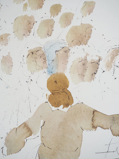 Salvador DALI : Les Marchands du Temple - Lithographie signée
