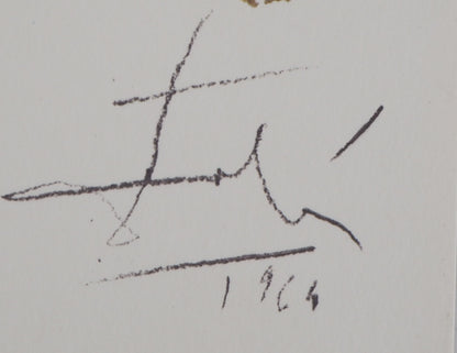 Salvador DALI : Les Marchands du Temple - Lithographie signée
