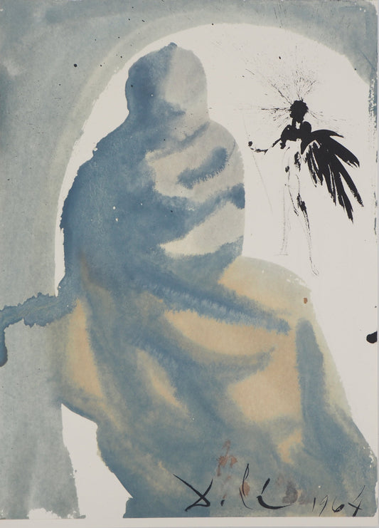 Salvador DALI : L'Annonciation - Lithographie signée
