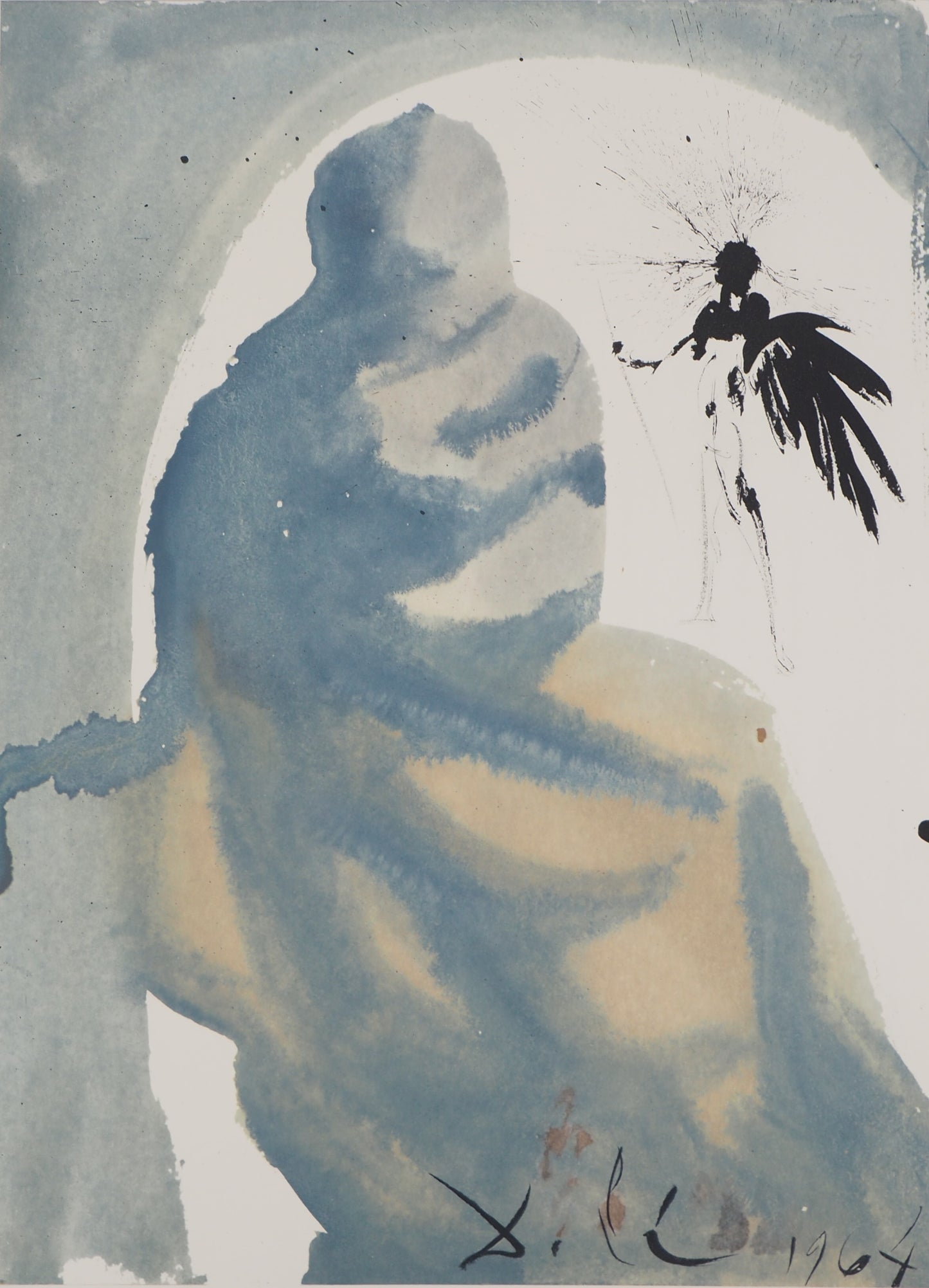 Salvador DALI : L'Annonciation - Lithographie signée
