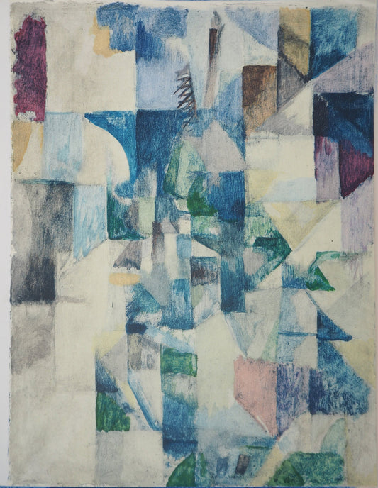 Robert DELAUNAY : Fenêtre sur la ville - Pochoir original