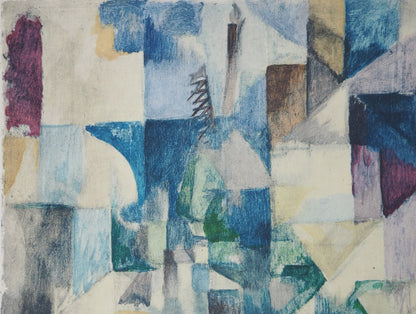 Robert DELAUNAY : Fenêtre sur la ville - Pochoir original