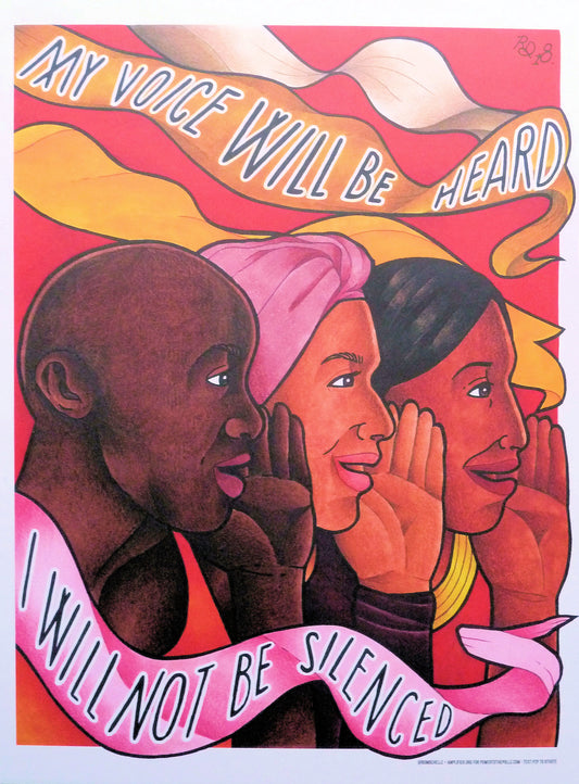 Raychelle DUAZO : My Voice will be heard - Affiche originale