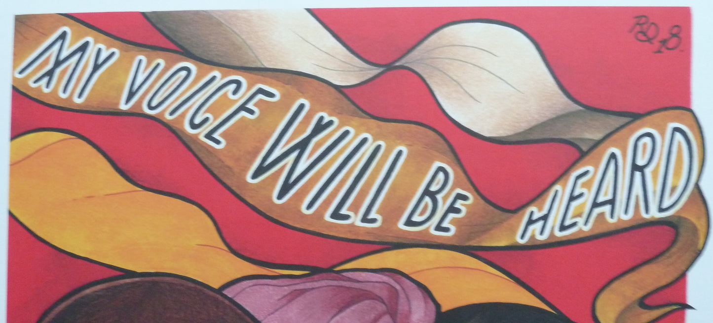 Raychelle DUAZO : My Voice will be heard - Affiche originale