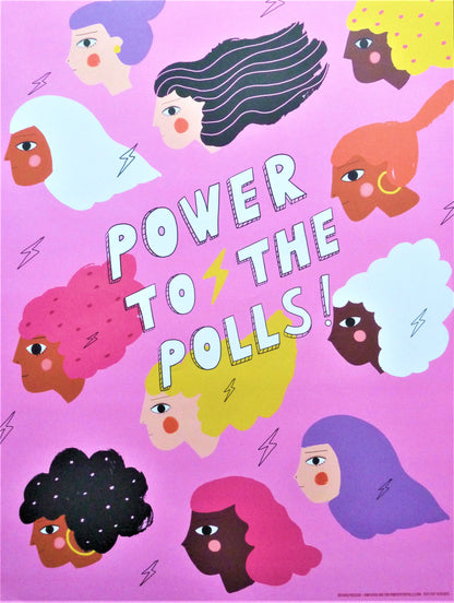 Carolyn SUZUKI  : Power to the polls ! - Affiche originale