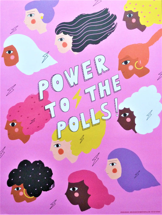 Carolyn SUZUKI  : Power to the polls ! - Affiche originale