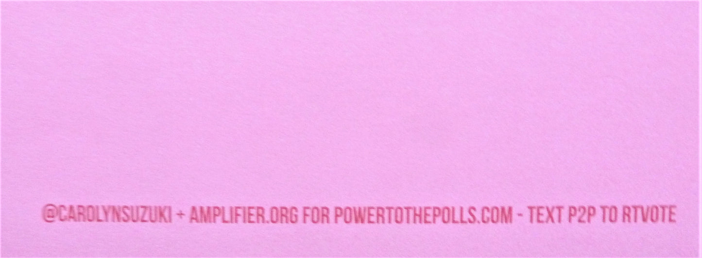 Carolyn SUZUKI  : Power to the polls ! - Affiche originale