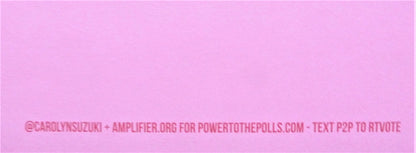Carolyn SUZUKI  : Power to the polls ! - Affiche originale