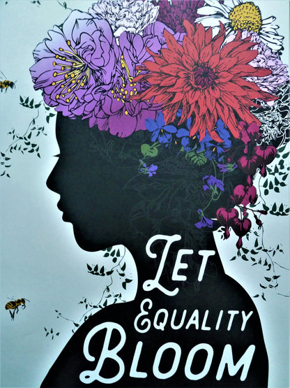 Brooke FISCHERART : Let equality bloom - Affiche originale