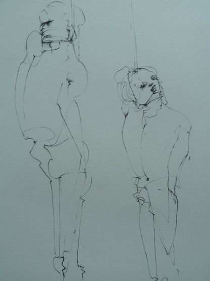 Léonor FINI : Deux pendus - Gravure originale signée